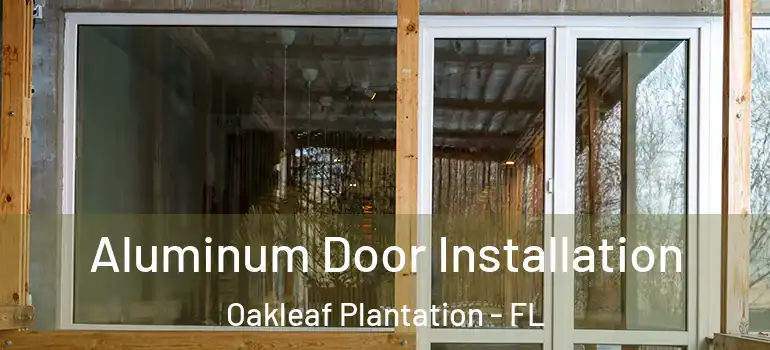  Aluminum Door Installation Oakleaf Plantation - FL