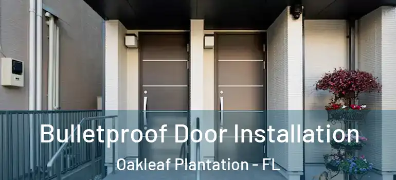  Bulletproof Door Installation Oakleaf Plantation - FL
