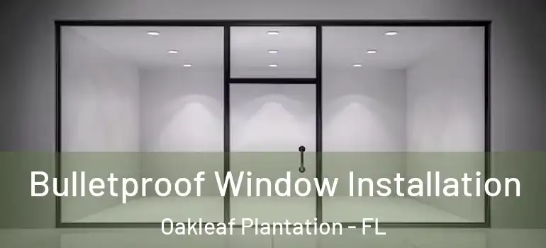  Bulletproof Window Installation Oakleaf Plantation - FL