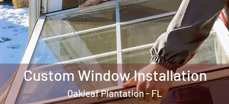  Custom Window Installation Oakleaf Plantation - FL