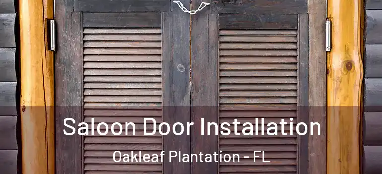  Saloon Door Installation Oakleaf Plantation - FL