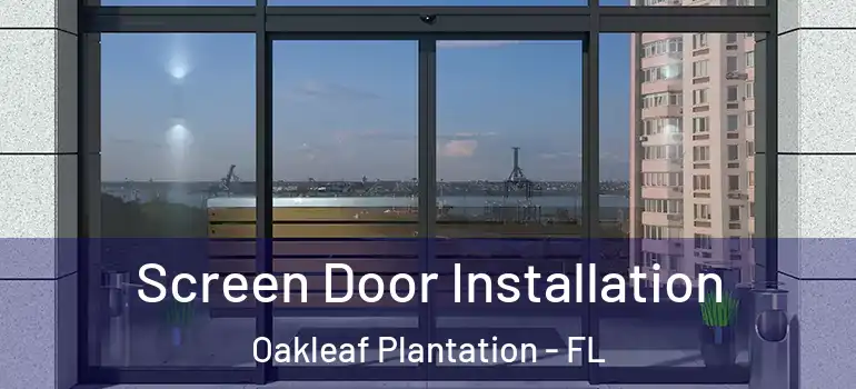  Screen Door Installation Oakleaf Plantation - FL