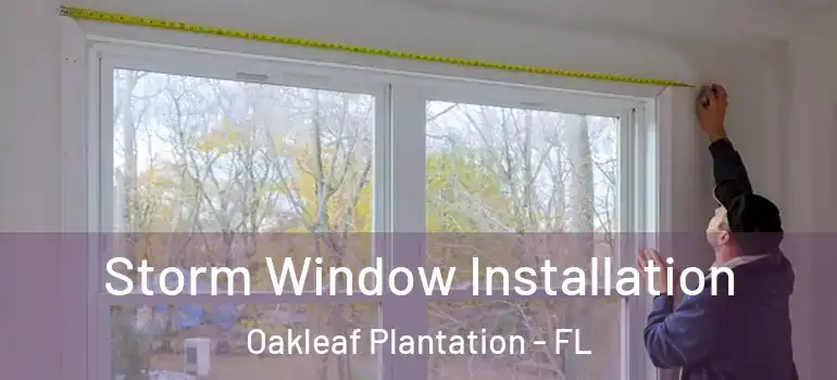  Storm Window Installation Oakleaf Plantation - FL