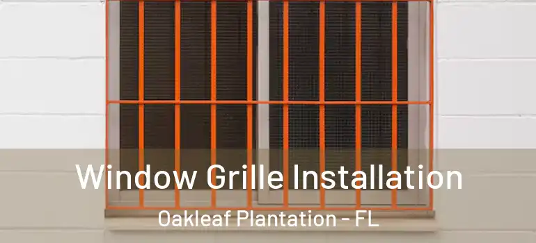  Window Grille Installation Oakleaf Plantation - FL